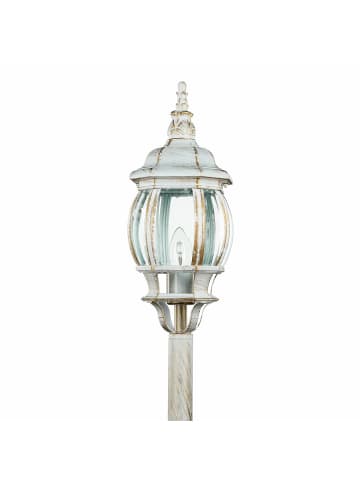 Licht-Erlebnisse Wegeleuchte (B)15.5 x (L)15.5 x (H)115.5 cm in Weiß Gold