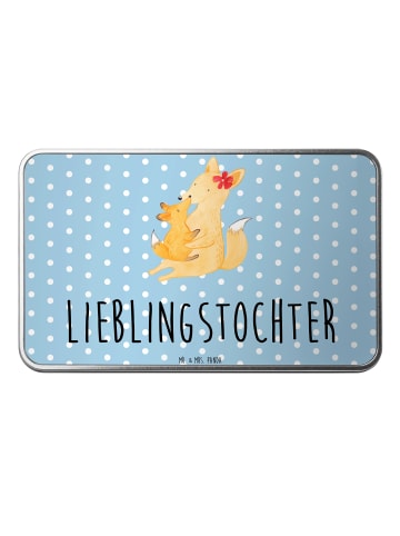 Mr. & Mrs. Panda Geschenkdose Fuchs Mama mit Spruch in Blau Pastell