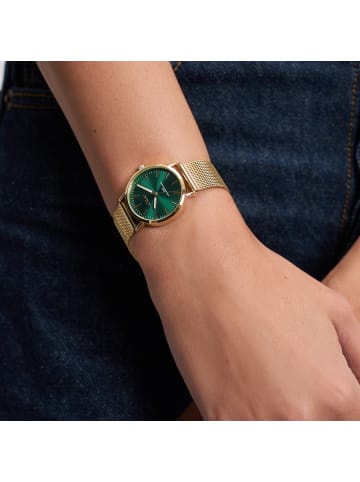 s.Oliver Armbanduhr Essential Time in gold