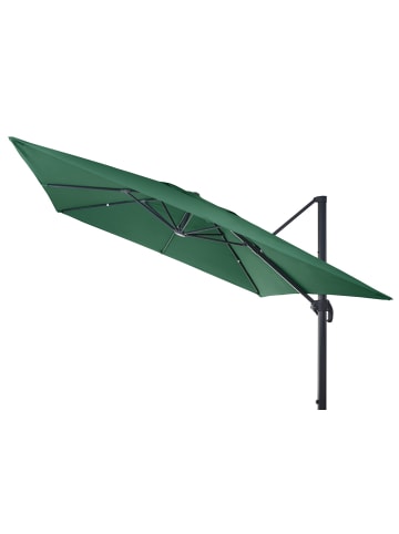 MCW Ampelschirm A96, Dunkelgrün mit Ständer, drehbar