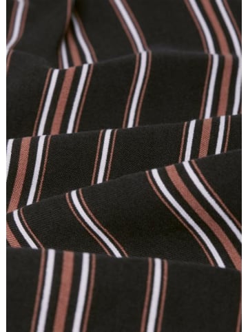 GOLDNER Palazzo-Hose in schwarz / gestreift