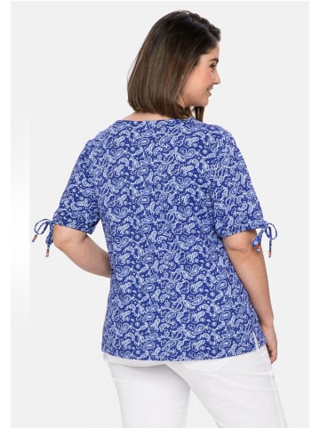 sheego Shirt in royalblau