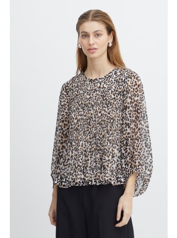 ICHI IHNALLA LS Loose fit in Leo Mix 1