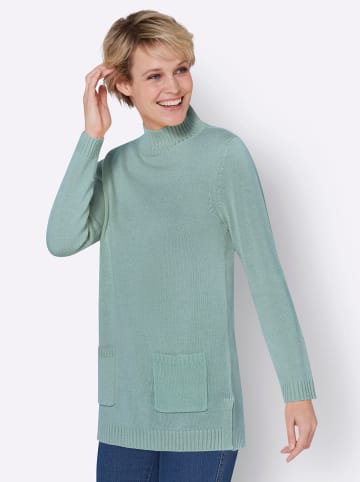 Sieh an! Longpullover in kalkmint