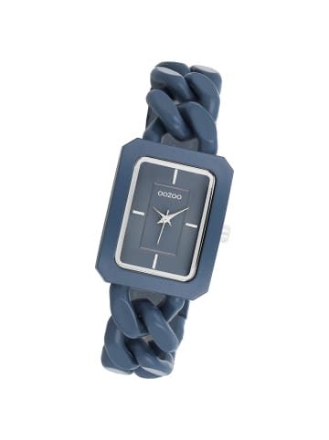 Oozoo Analog-Armbanduhr Oozoo Timepieces blau extra groß (ca. 31x24mm)