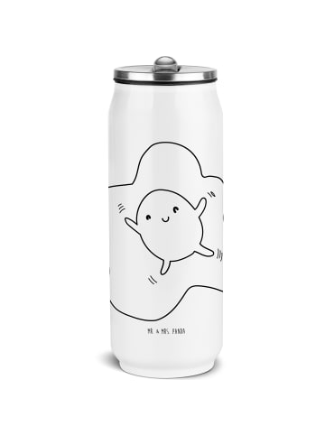 Mr. & Mrs. Panda Thermosflasche Spiegelei Ei ohne Spruch in Weiß