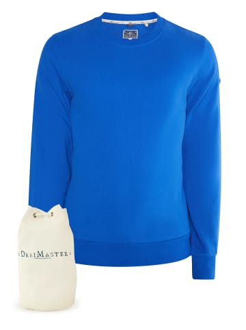 DreiMaster Maritim Sweatshirt + Shopping Bag - Set in Royalblau