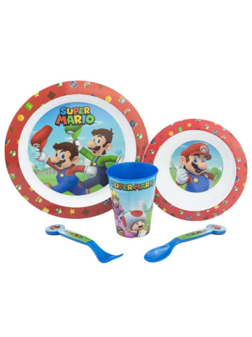 Super Mario Teller-Set Mikrowellengeeignet 5-teiliges Kindergeschirr