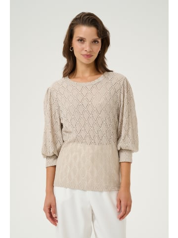 Kaffe Langarm-Bluse KAtio Regular fit in Feather Gray