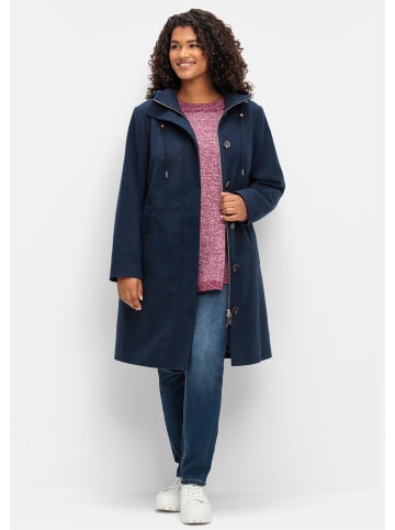 sheego Wintermantel in nachtblau