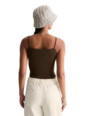 Marc O'Polo DENIM Feinstrick-Top slim in Hazelnut Brown