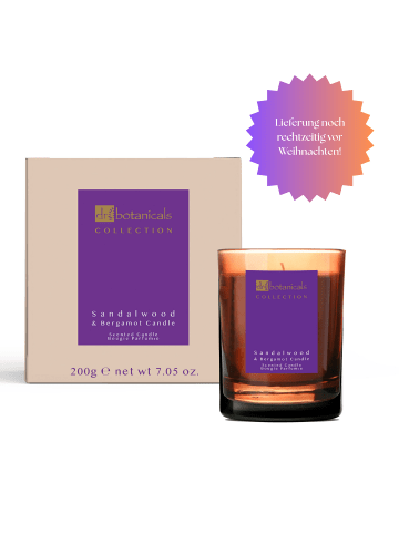 Dr Botanicals Sandelholz & Bergamotte Kerze 200g