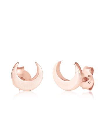 Elli Ohrringe 925 Sterling Silber Astro, Halbmond in Rosa