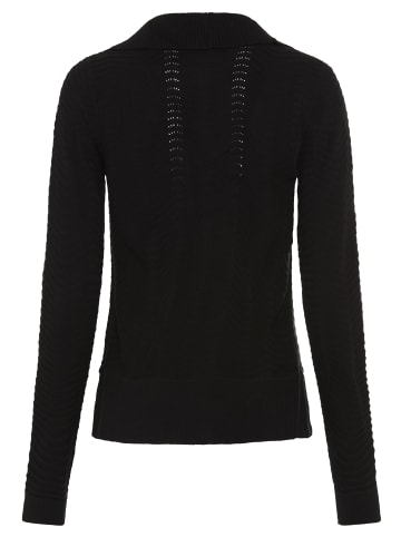Laura Scott Ajourstrickjacke in schwarz