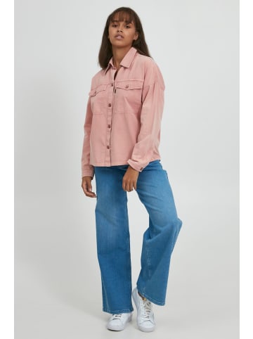 PULZ Jeans Langarmhemd in rosa