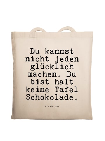 Mr. & Mrs. Panda Tote Bag Du kannst nicht jeden... mit Spruch in Creme