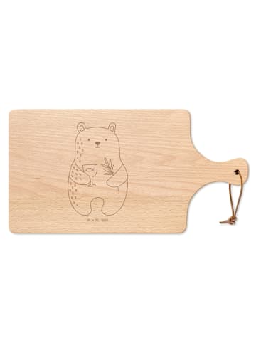 Mr. & Mrs. Panda Frühstücksbrett Bär Konfirmation ohne Spruch in Transparent