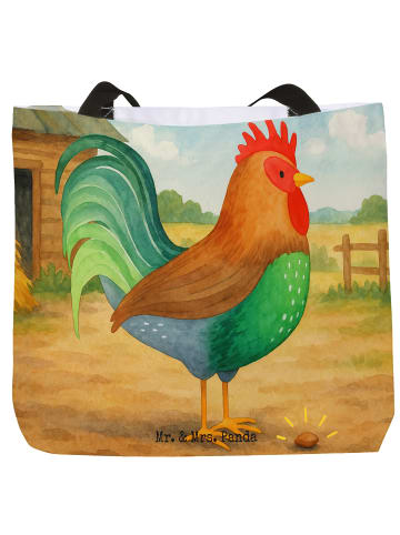 Mr. & Mrs. Panda Shopper Hahn Korn Design ohne Spruch in Weiß