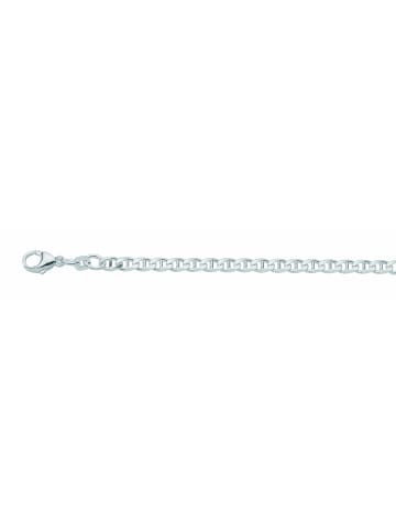 Adeliás Damen 925 Silber Panzer Armband 19 cm Ø 3,8 mm in silber