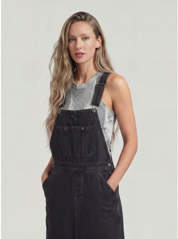 G-Star Raw Skater Maxi Dungaree Kleid worn in oyster shell