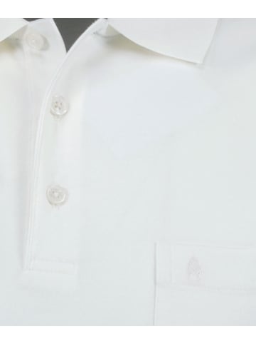 Ragman Poloshirt mit Brusttasche in Ecru