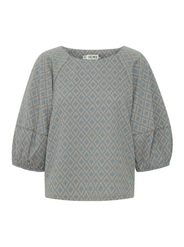 ICHI IHPRIYA TO2 loose fit in Blue Mirage jaquard