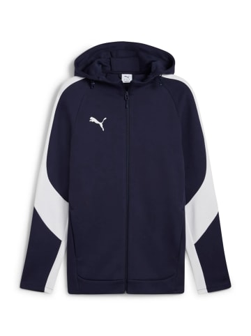 Puma Sweatjacke 'teamEVOSTRIPE' in blau