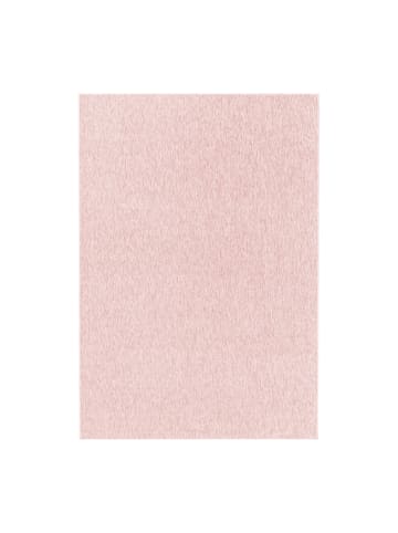 KADIMA DESIGN Teppich Kurzflor Unifarben Polypropylen saugroboter Wohnzimmer in Rosa