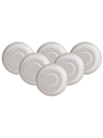 like. by Villeroy & Boch 6er Set Kaffeeuntertassen Perlemor Sand in Beige ø 16,1 cm in beige