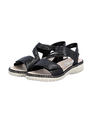 rieker Ledersandalen Schwarz