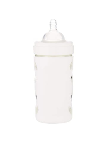 Twistshake Twistshake Babyflasche aus Glas 260 ml Anti-Kolik Sauger für Babys in Weiß