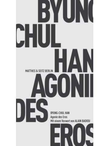 Matthes & Seitz Berlin Buch - Agonie des Eros