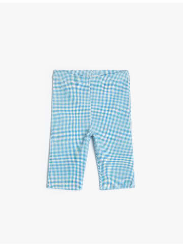 KOTON Leggings in Blau Karomuster