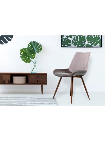Kayoom Stuhl Evergreen 2erSet in violett - dunkelbraun