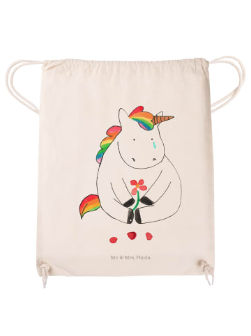 Mr. & Mrs. Panda Jutebeutel Einhorn Traurig ohne Spruch in Creme