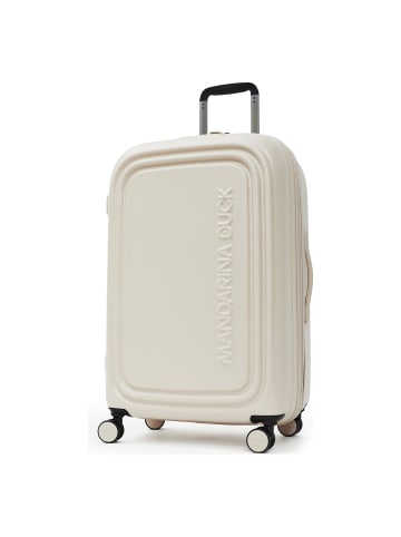 Mandarina Duck Logoduck 4-Rollen Trolley 69 cm in white mocha