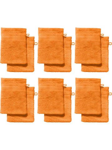 REDBEST Frottier Waschhandschuh 12er-Pack Chicago in orange