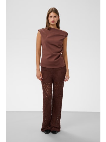 Soaked in Luxury Jerseytop SLEirlys Slim fit in Brown Stone