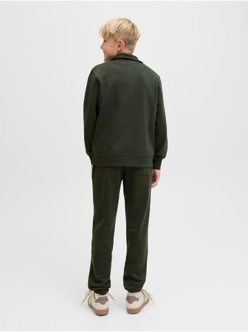 JACK & JONES Junior Sweatshirt mit halbem Reißverschluss in Duffel Bag