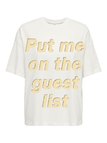 JDY T-Shirt 'CARLA' Weiß