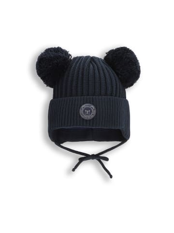 Coccodrillo Wintermütze mit Bommel in dunkelblau