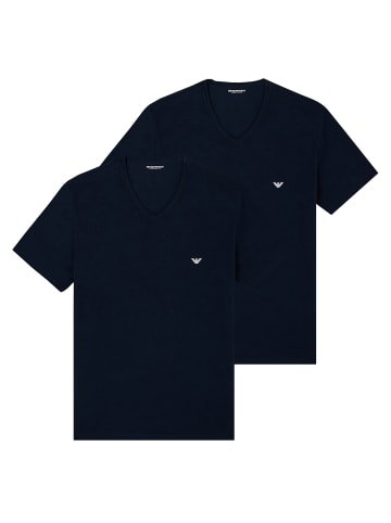 Emporio Armani 2er Pack T-Shirt in Dunkelblau