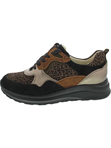 WALDLÄUFER H-Rosa sportlicher Schnürer Schwarz