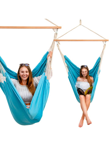 AMANKA XXL Hängestuhl Hawaii + 2 S-Haken in grau