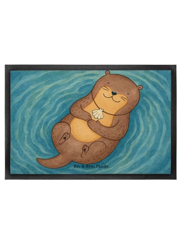 Mr. & Mrs. Panda Schmutzmatte Otter Muschel Design ohne Spruch in Weiß
