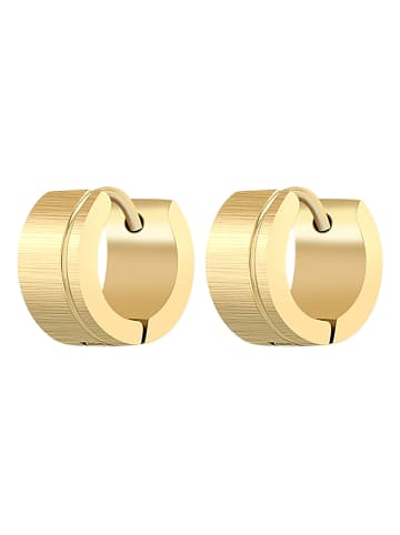 Adeliás Damen Ohrringe – Klappcreole aus Edelstahl in silber