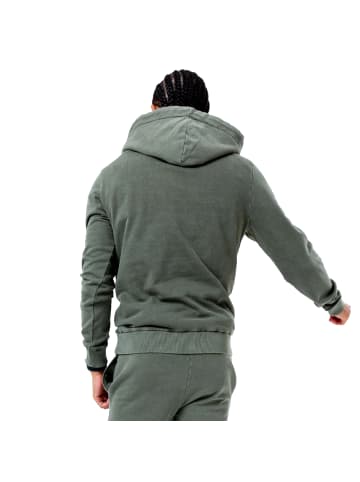 justhype Justhype Acid Wash Hoody in Grün