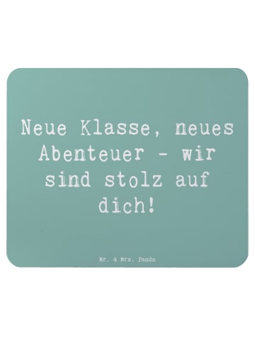 Mr. & Mrs. Panda Mauspad Spruch Erster Schultag Abenteuer mit Sp... in Meeresbrise