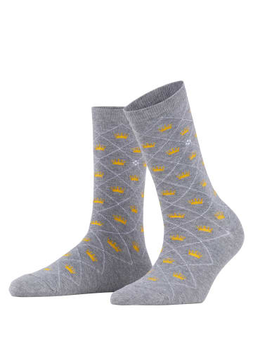 Burlington Socken Crown in Light grey