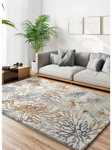 Atticgo Kurzflor-Teppich AMARA in creme/mehrfarbig